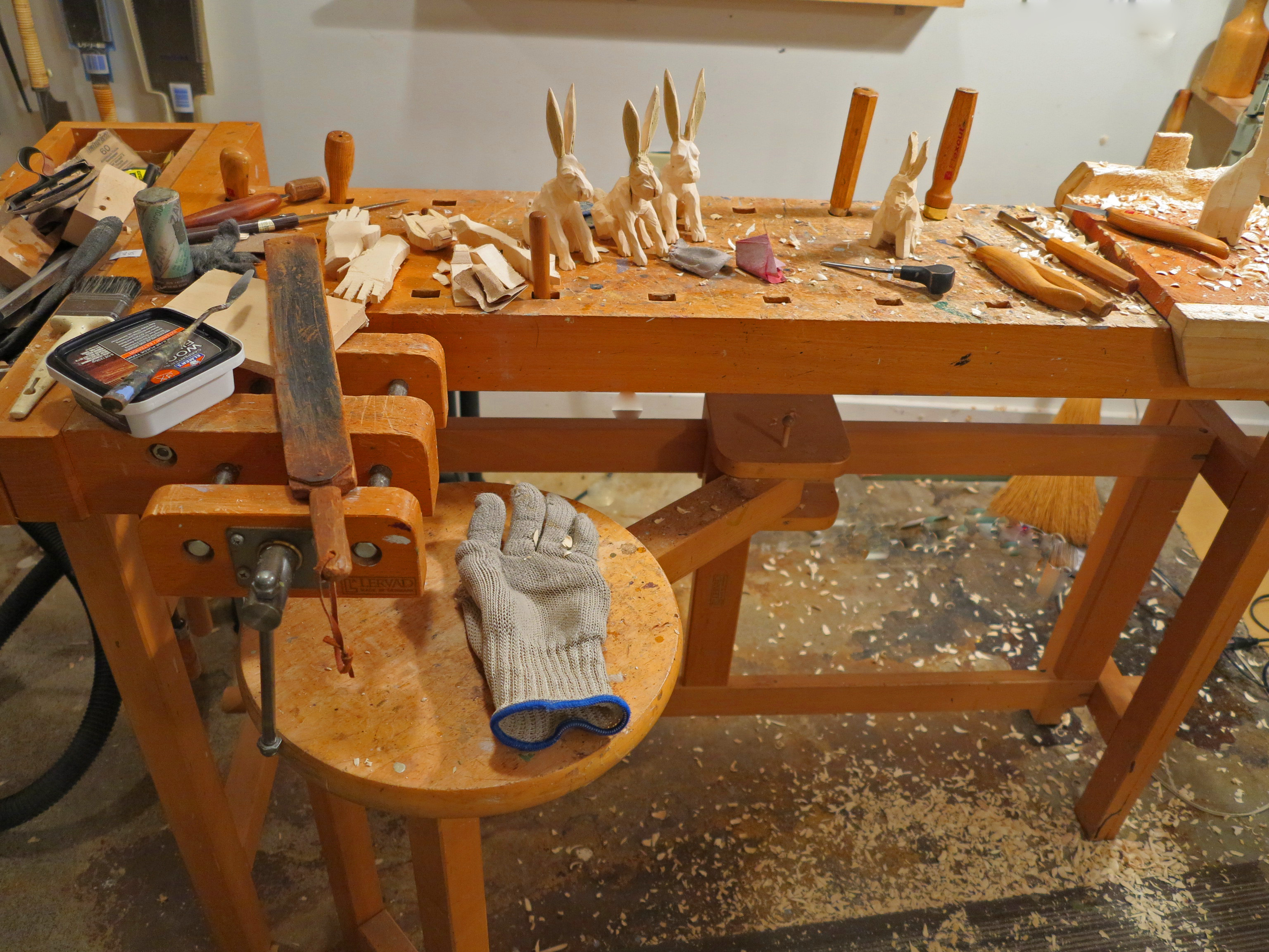 Wood Carving Bench